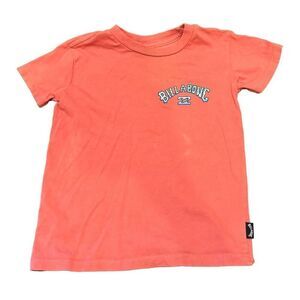 Billabong Boys Toddler Arch Fill T-Shirt Size 2 Coral Short Sleeve